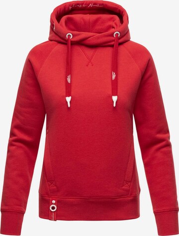 NAVAHOO - Sweatshirt 'Liebesmäuschen' em vermelho: frente