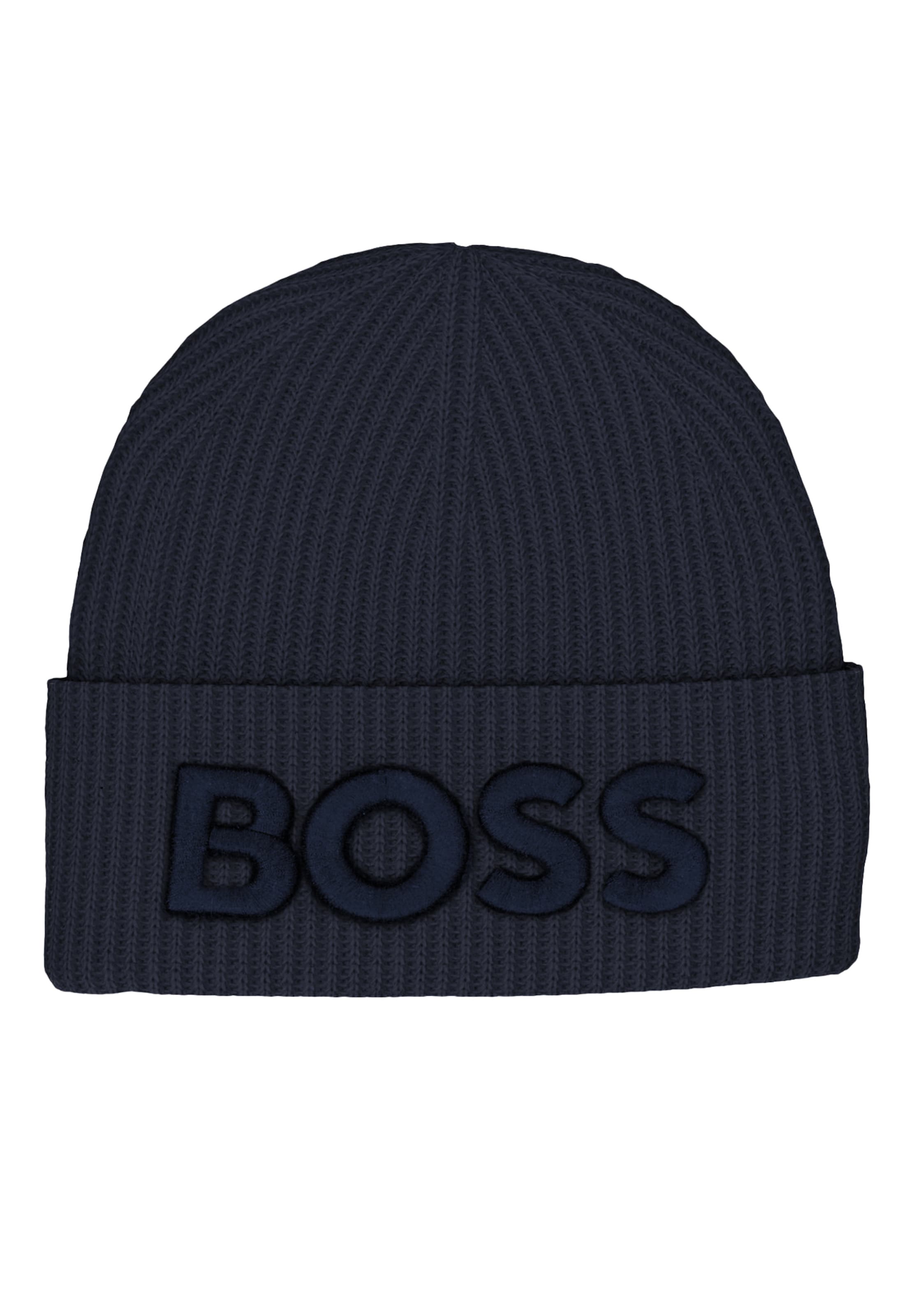 BOSS Beanie 'Afox' in Blue: front