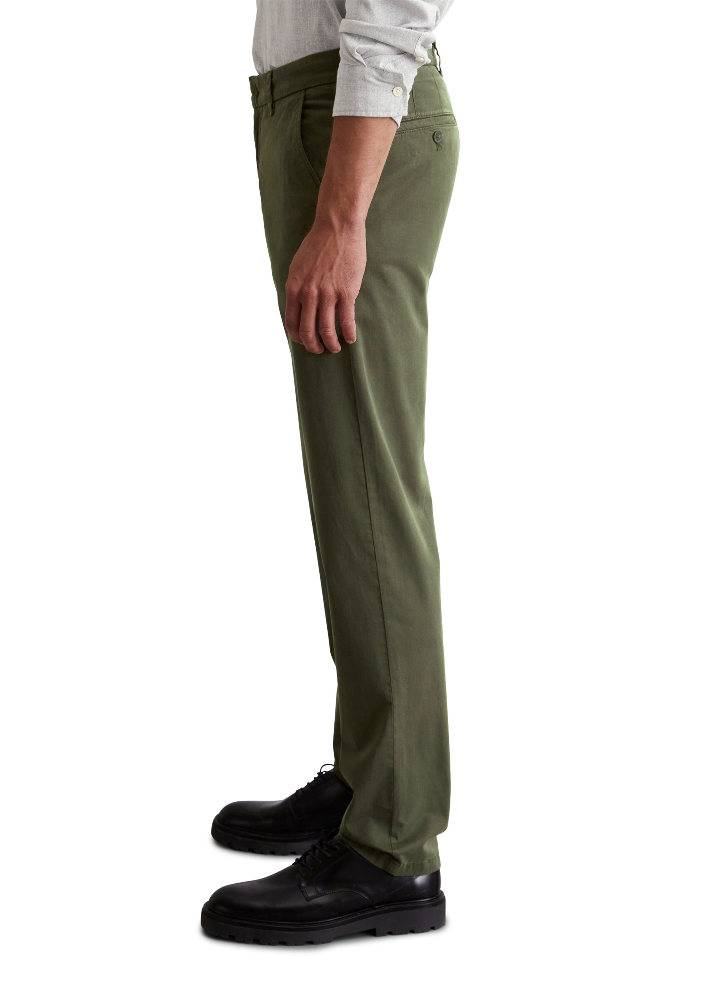 Marc O'Polo Tapered Chino 'Osby ' in Groen