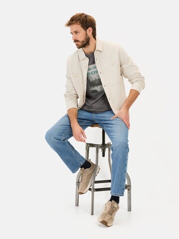 CAMEL ACTIVE Overshirt aus reiner Baumwolle in Beige