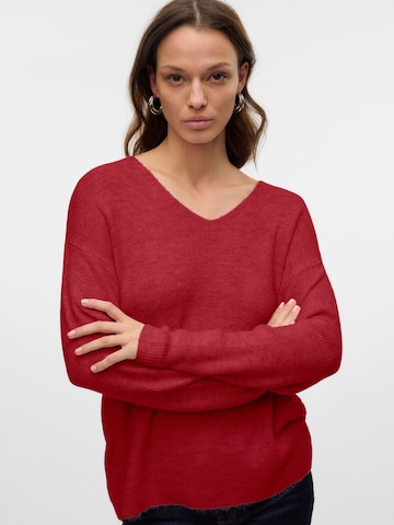 Pull-over 'VMLefile' VERO MODA en rouge : devant
