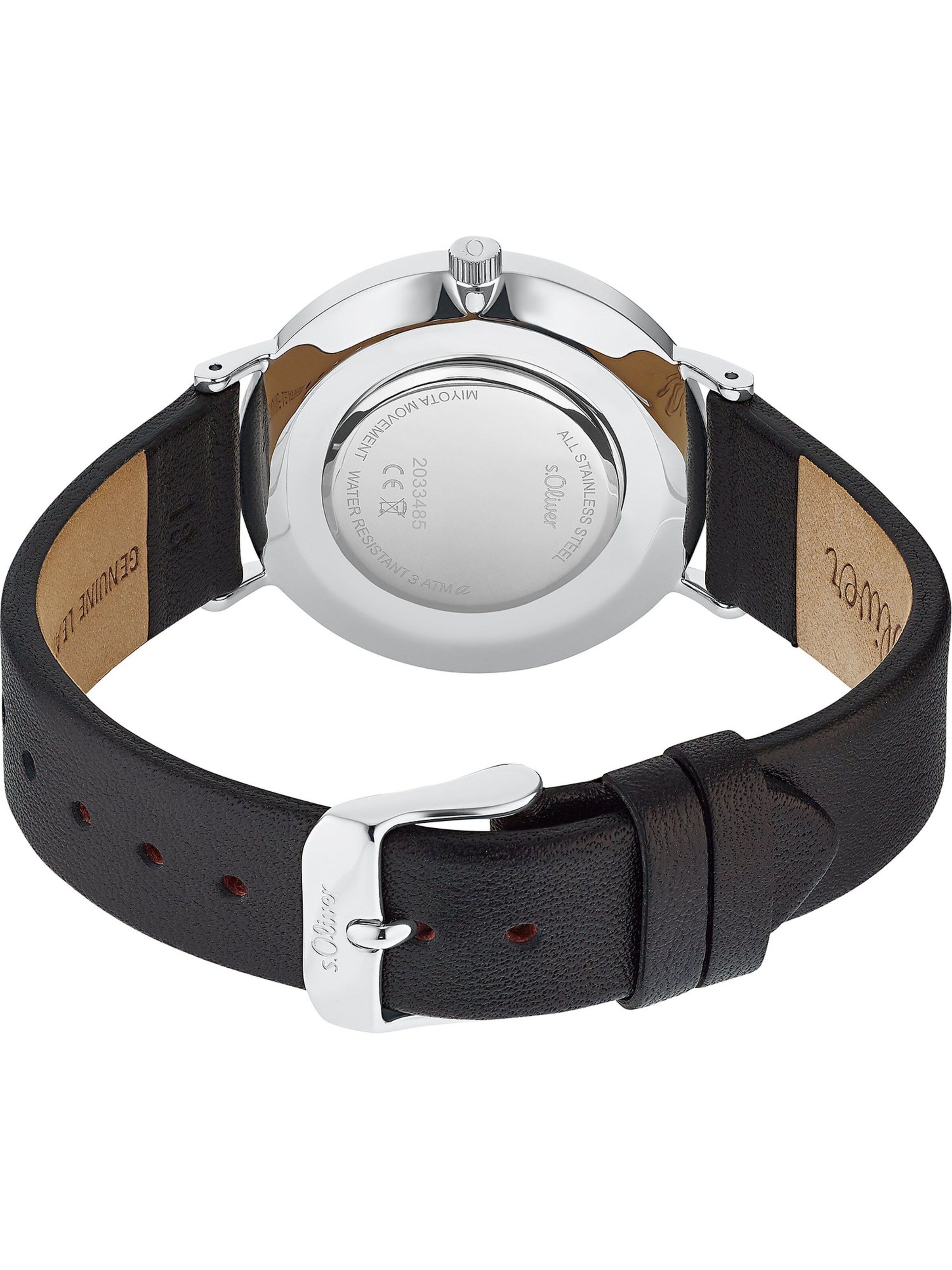 s.Oliver Analog Watch in Black