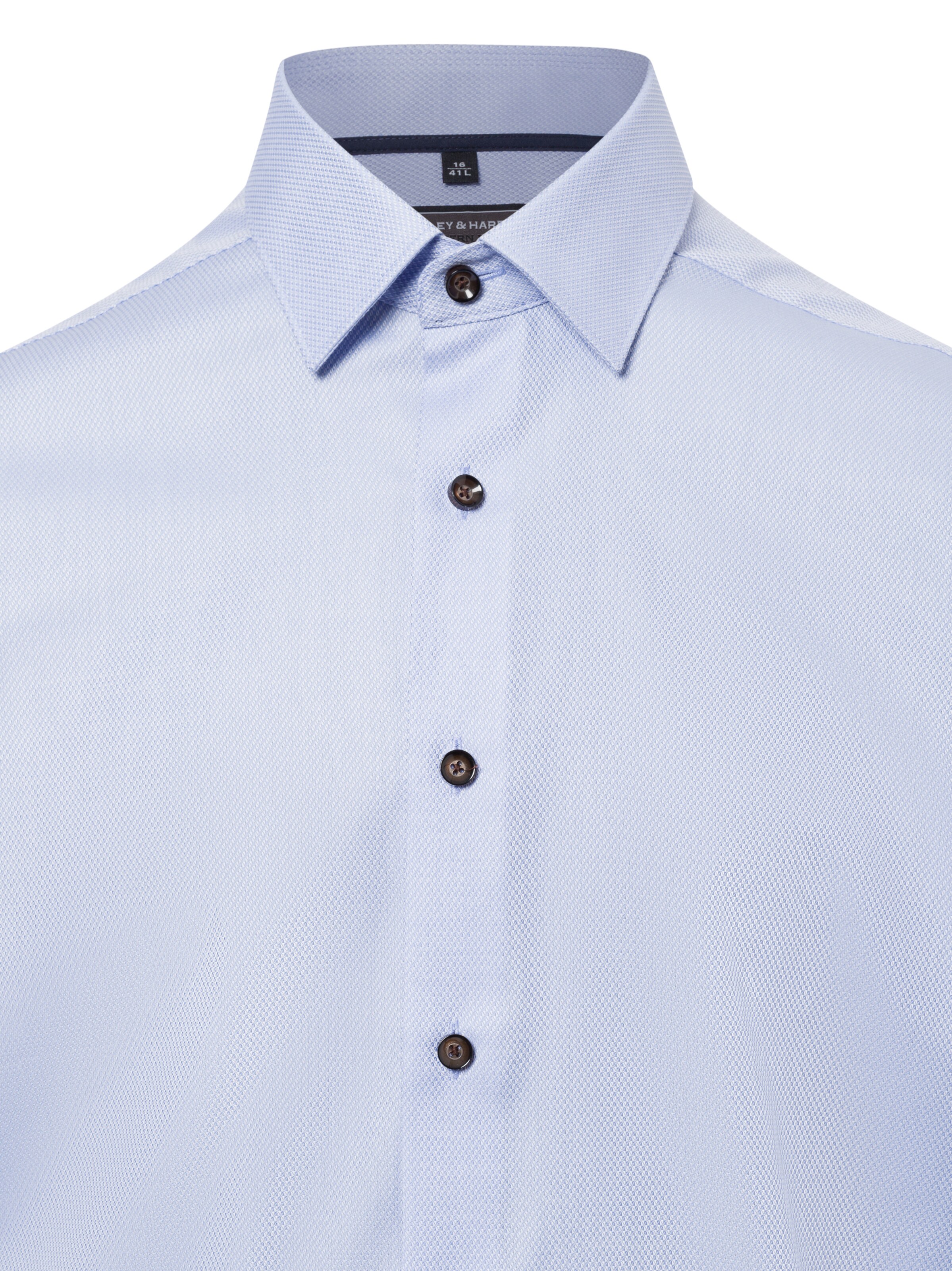 Finshley & Harding Regular fit Zakelijk overhemd in Blauw