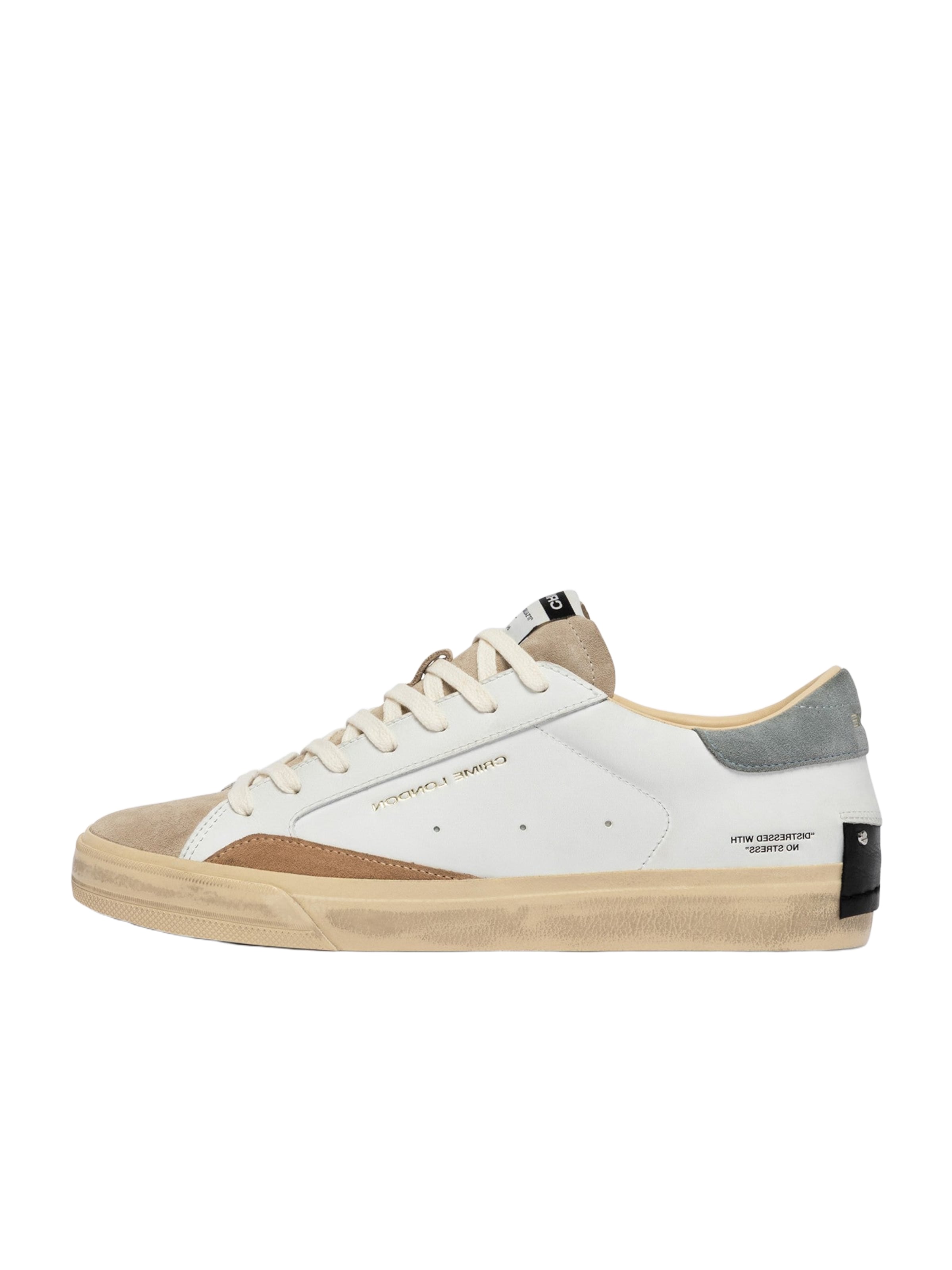 Crime London Sneakers laag in Wit: voorkant