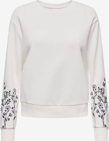 JDY Sweatshirt 'JDYParis' in Wit: voorkant