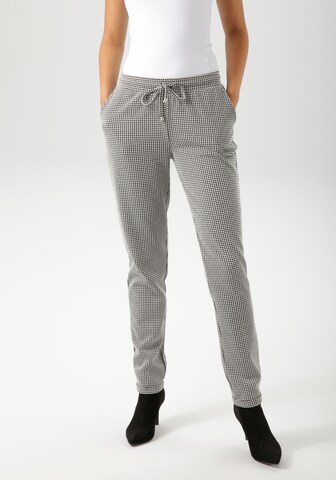 Aniston CASUAL Slim fit Pants in Black: front