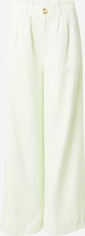 Pepe Jeans Wide leg Trousers with creases 'Monna' in Green: front