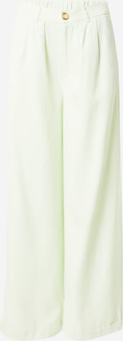 Pepe Jeans Wide leg Trousers with creases 'Monna' in Green: front