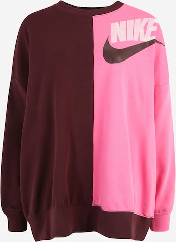 NIKE Sportief sweatshirt in Roze: voorkant