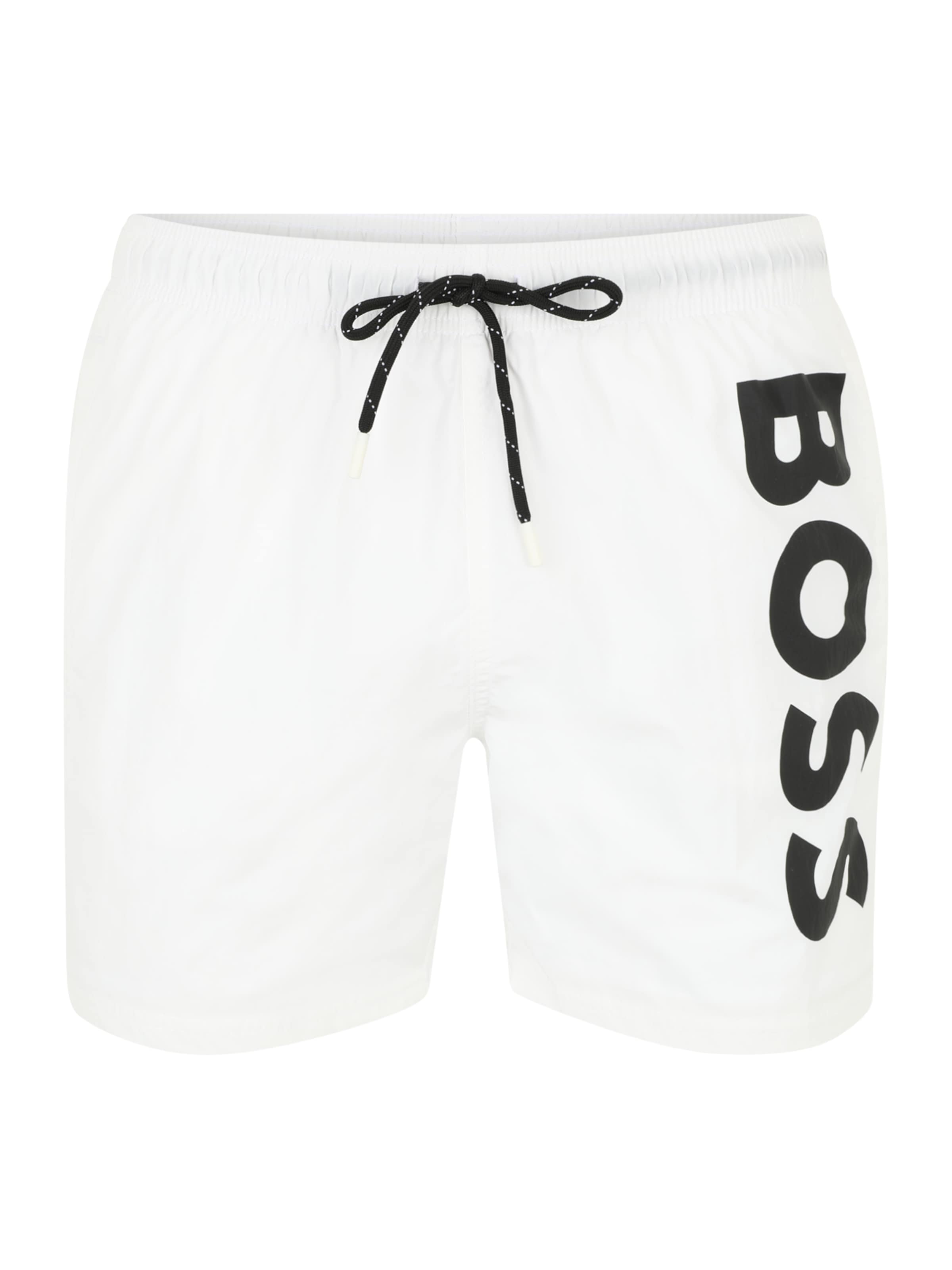 BOSS Плавательные шорты 'Octopus' в Белый: спереди