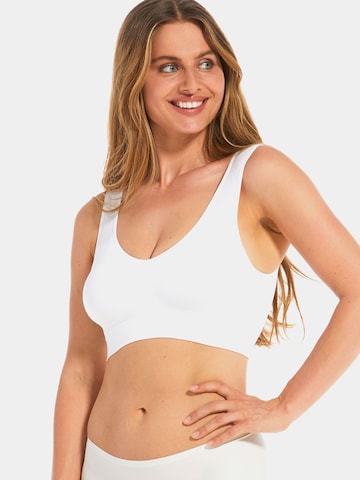 MAGIC BodyfashionBustier Grudnjak - bijela boja: prednji dio