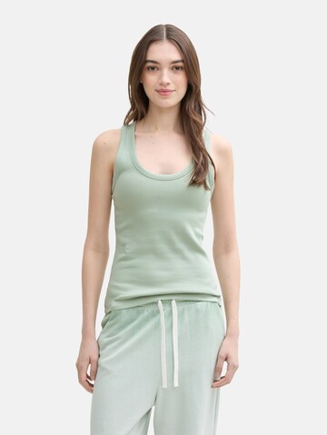 TOM TAILOR DENIM Top in Groen: voorkant