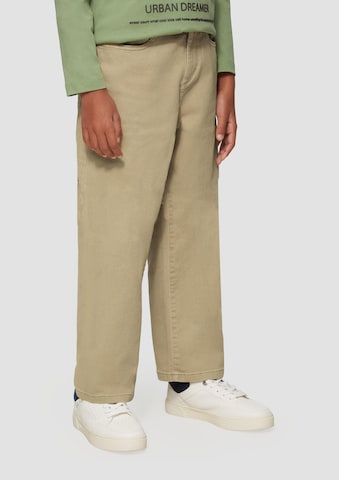 s.Oliver Baggy Jeans in Beige: voorkant