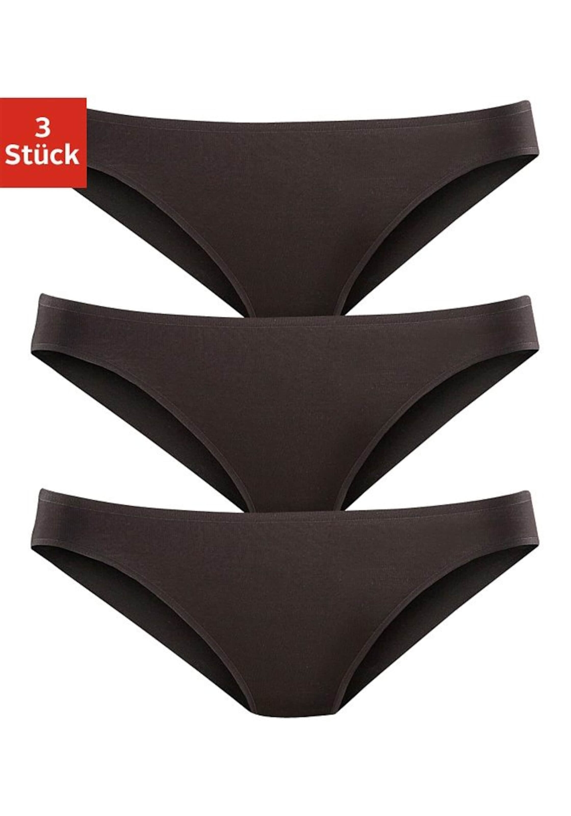 LASCANA Bikinislip in Schwarz: Vorderseite