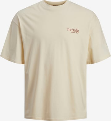 JACK & JONES T-Shirt 'NOTO' in Beige: predná strana