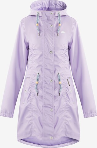 Schmuddelwedda Raincoat in Purple: front