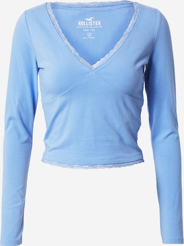 Hollister blue long sleeve sales