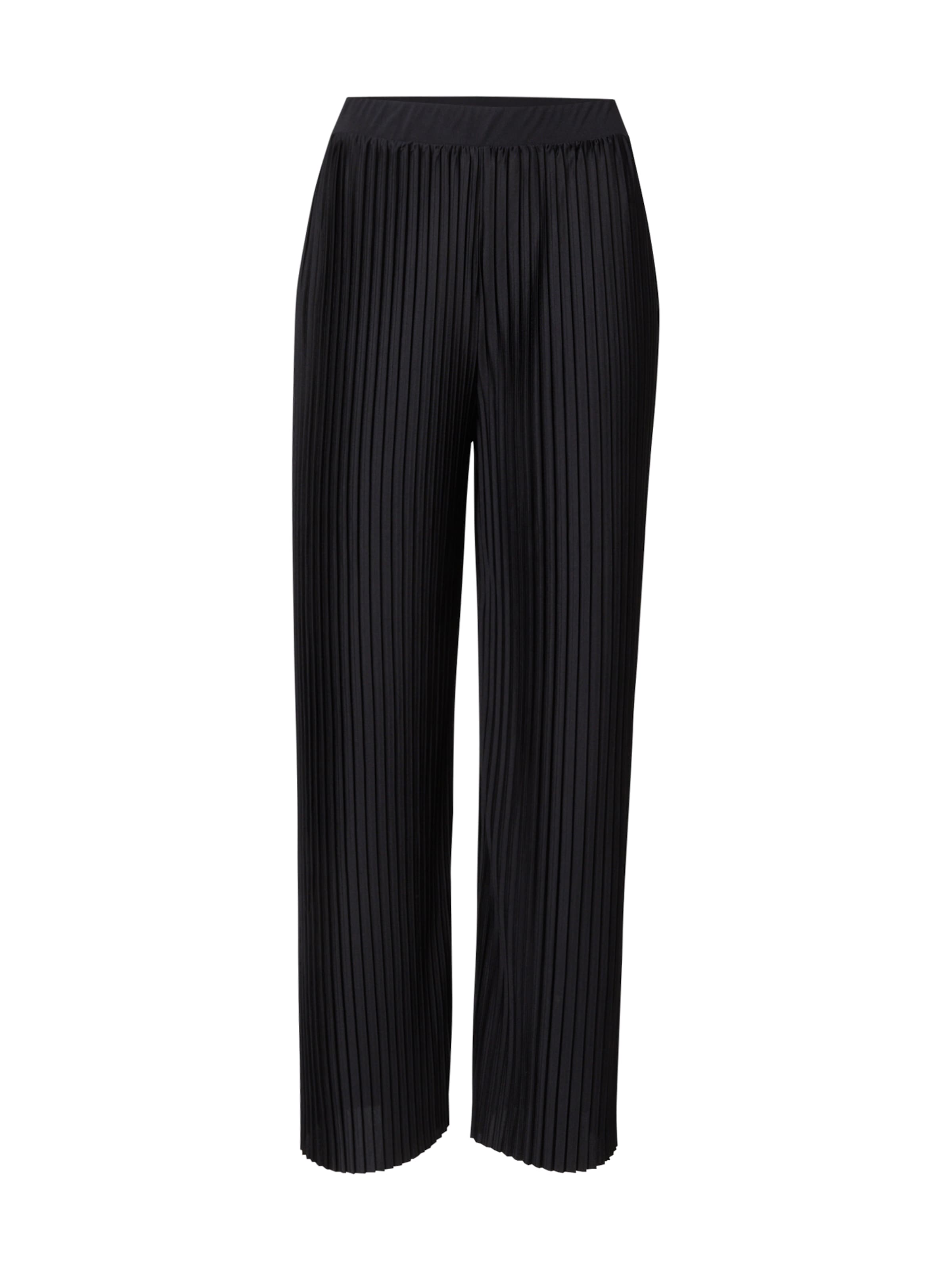 melns ABOUT YOU Platas staras Bikses 'Maggie': no priekšpuses