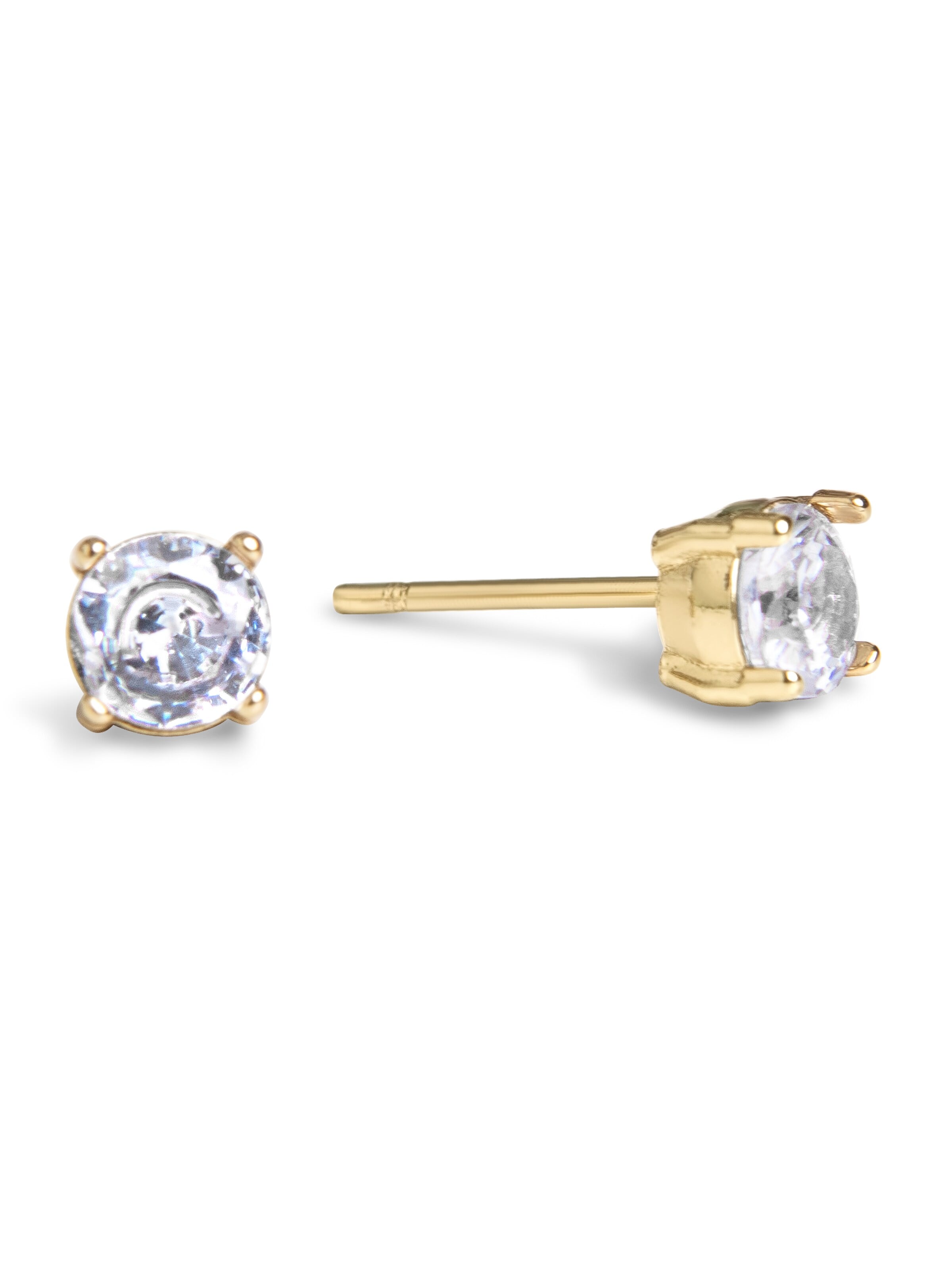 Boucles d'oreilles 'Nova' Amberz en or : devant