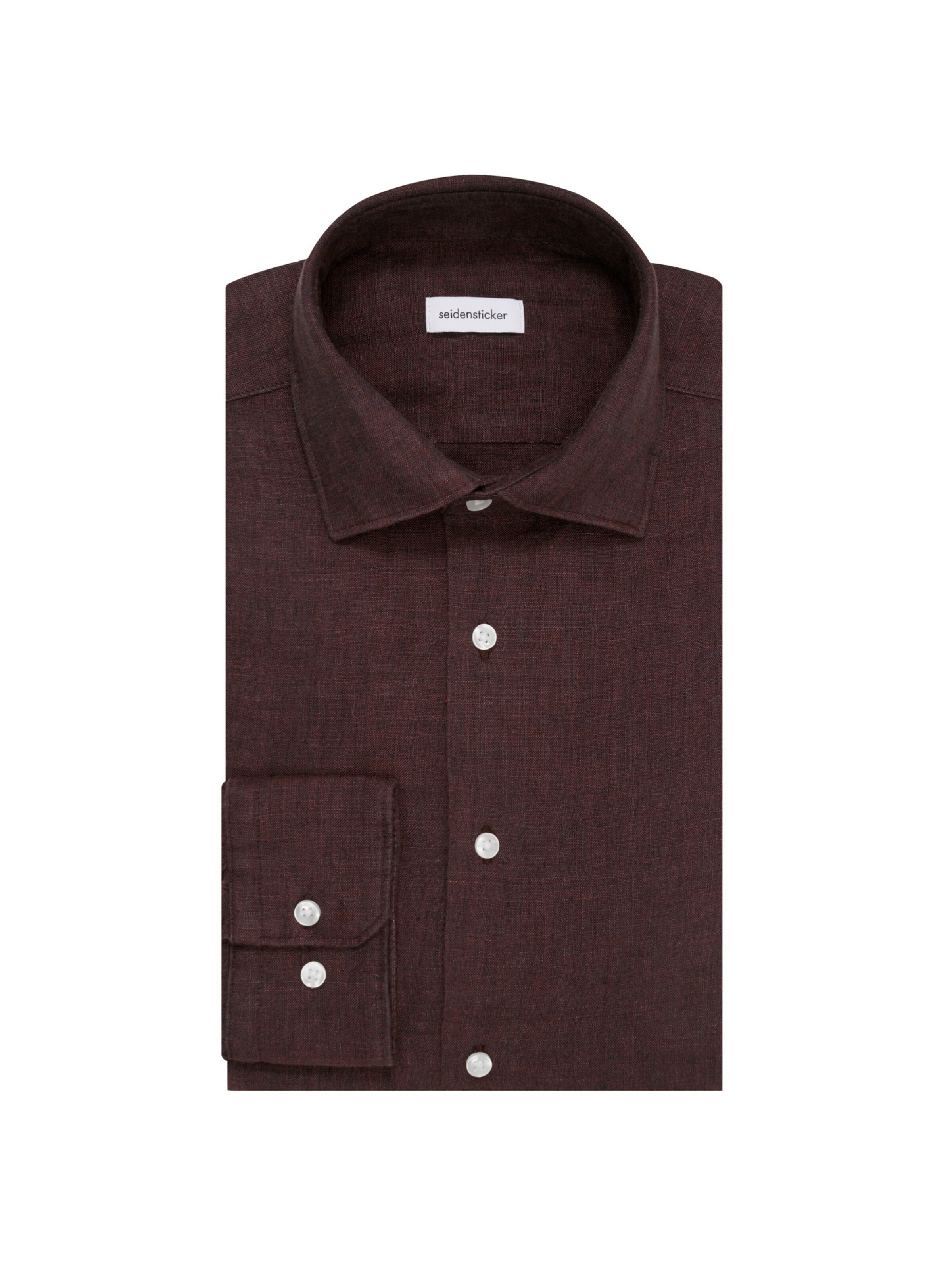 SEIDENSTICKER Slim fit Zakelijk overhemd in Bruin