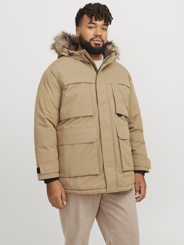 JACK & JONES Vinterparka i beige: forside