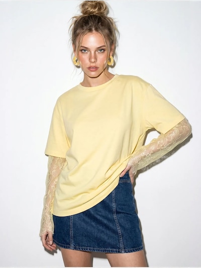 Bianco Lucci Särk 'T-Shirts' S suuruses sidrunkollane, Tootevaade