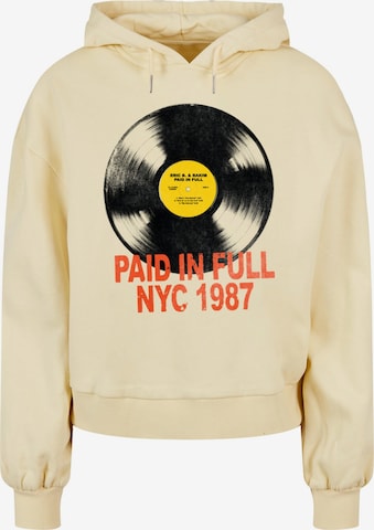 Sweat-shirt 'Eric B & Rakim - Paid in full NYC 1987' Merchcode en jaune : devant