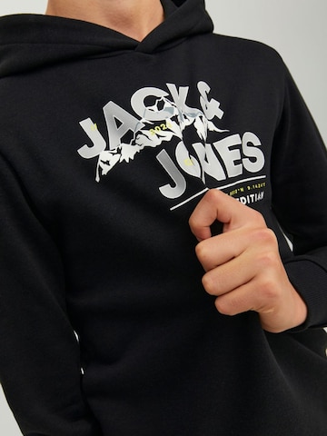 Jack & Jones Junior Sweatshirt 'Hunter' in Schwarz