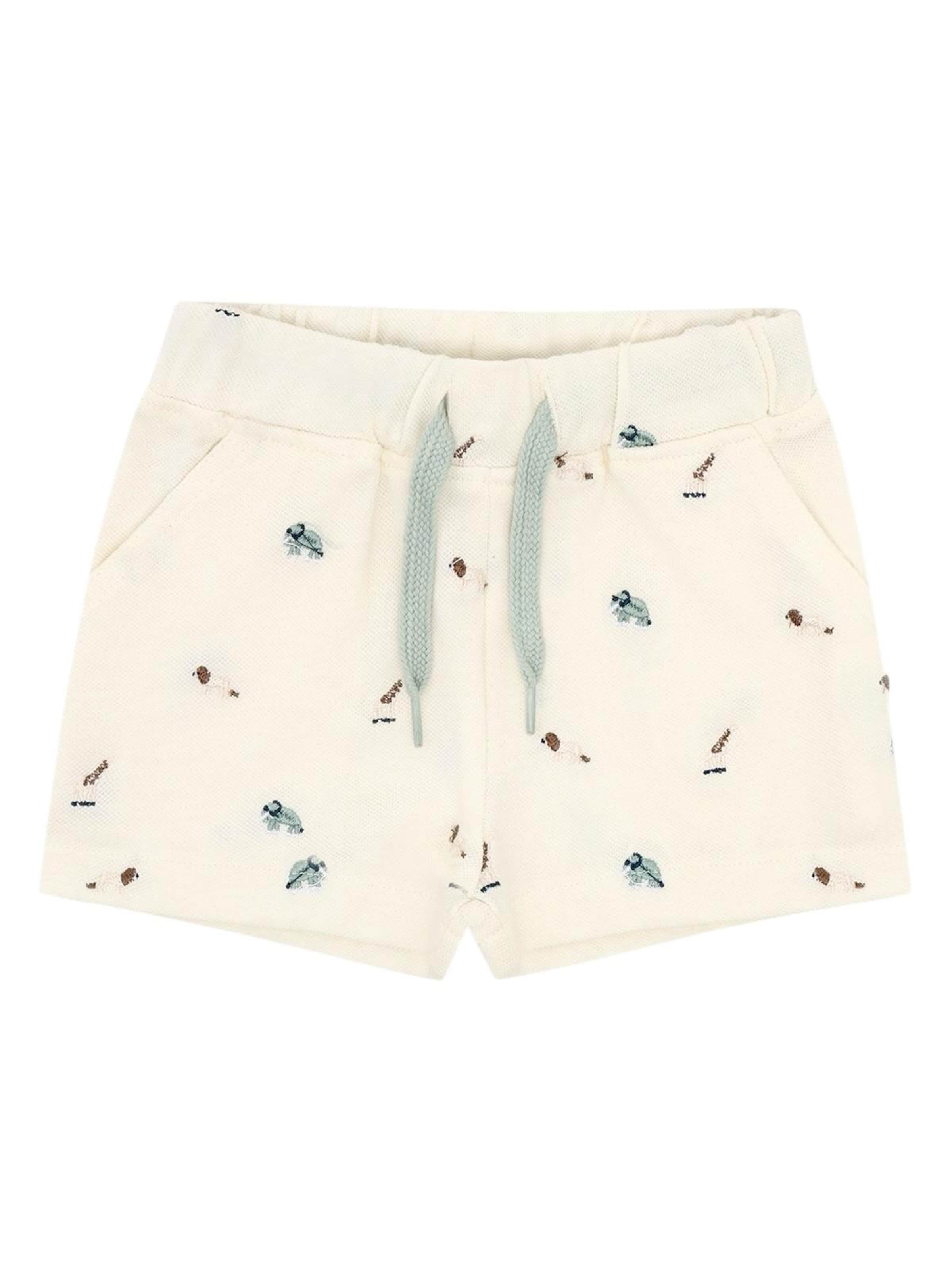 Hust & Claire Regular Pants 'Hust & Claire Shorts Haggi Animal' in White: front