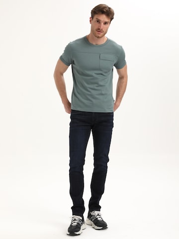 Gabbiano Shirt 'Interlock Diagonal' in Blauw