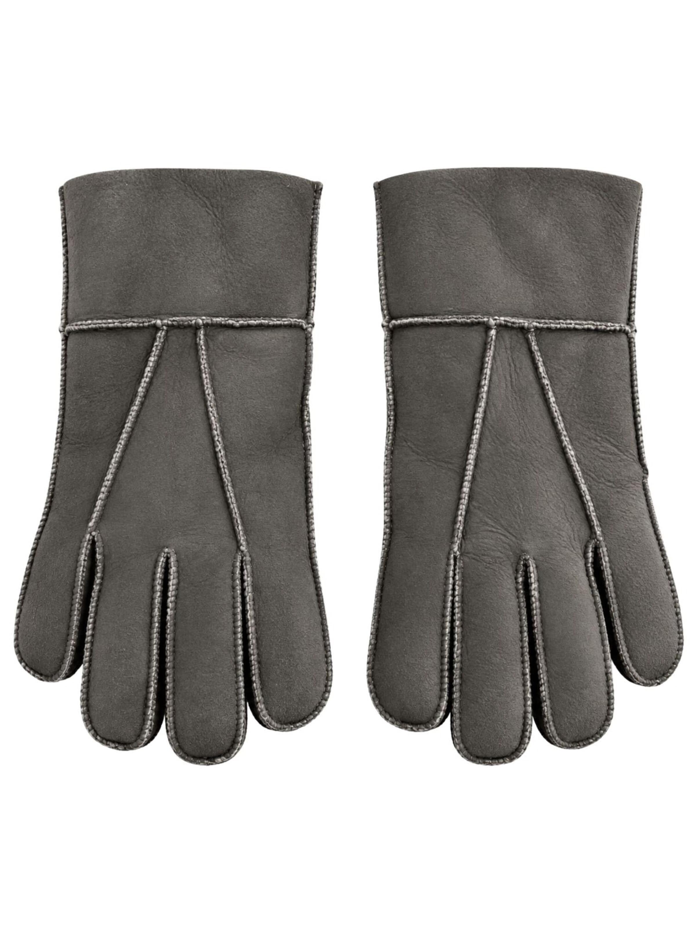awoolco Full Finger Gloves in Grey: front