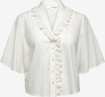 SELECTED FEMME Блуза 'Brody' в бяло: отпред