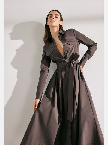 SEIDENSTICKER Shirt dress in Brown