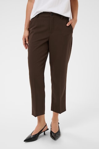 Kaffe - Tapered Pantalón 'Sakura' en marrón: frente