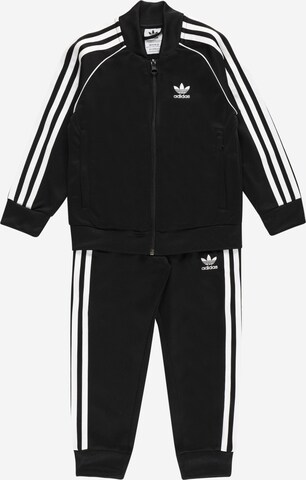 ADIDAS ORIGINALS Sweatsuit 'Adicolor Sst' in Black: front