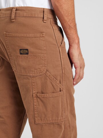 JACK & JONES Свободный крой Брюки-карго 'JPSTeddie JJCarpenter' в Коричневый