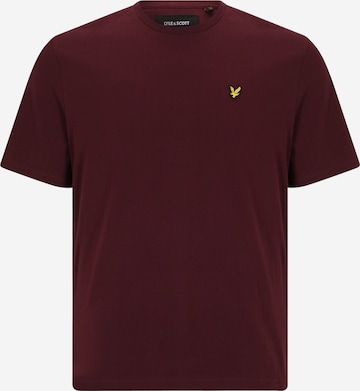 Tricou de la Lyle & Scott Big&Tall pe roșu: față