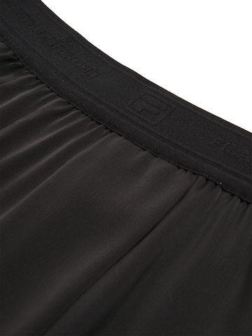 FILA - Loosefit Pantalón 'SERINA wide elastic waist pleated satin trousers' en negro