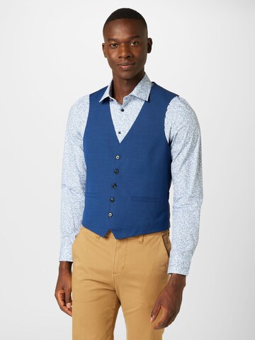 BURTON MENSWEAR LONDON Gilet in Blauw: voorkant