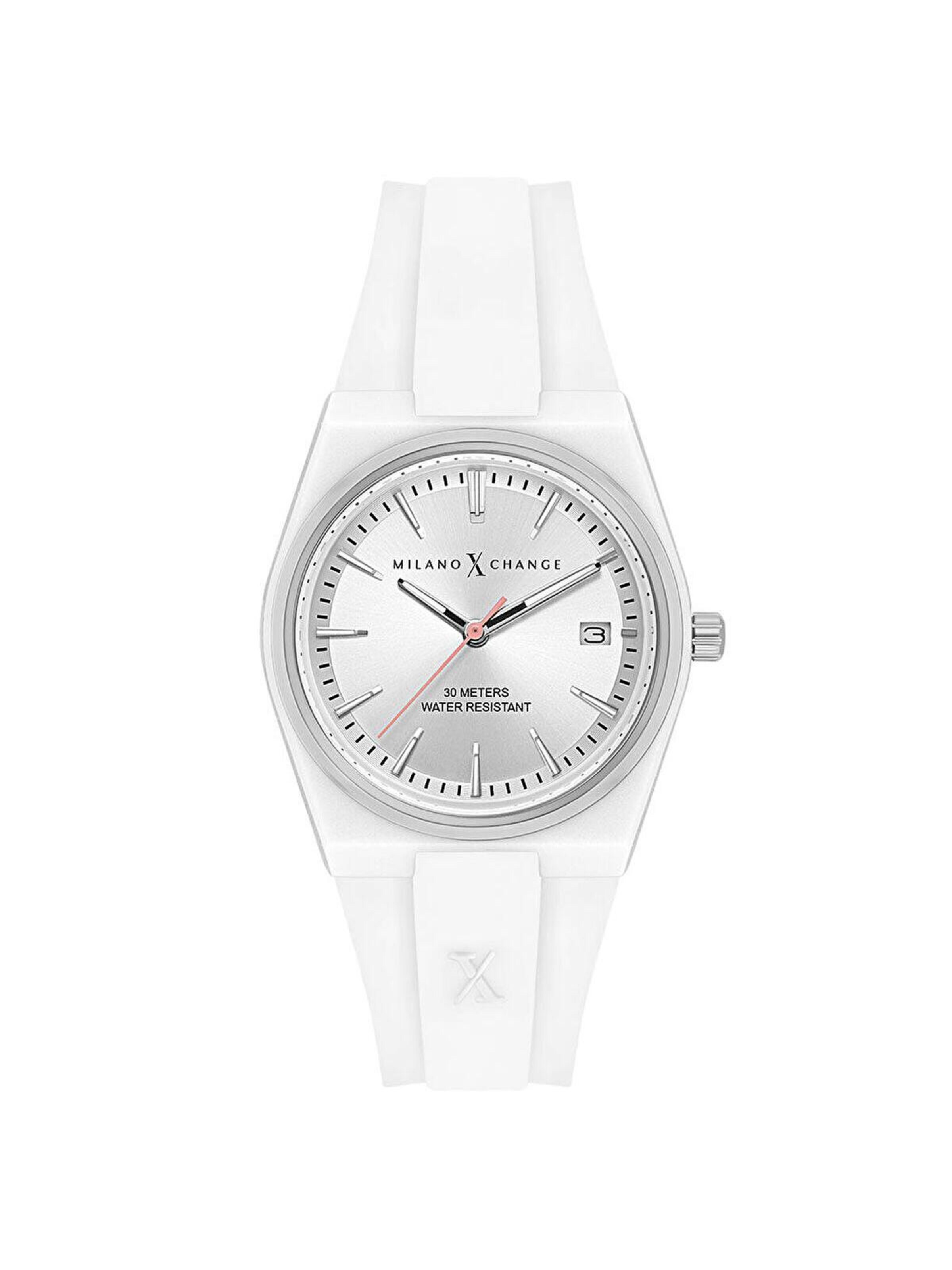 Orologio analogico 'MXL5112' di Milano X Change in bianco: frontale