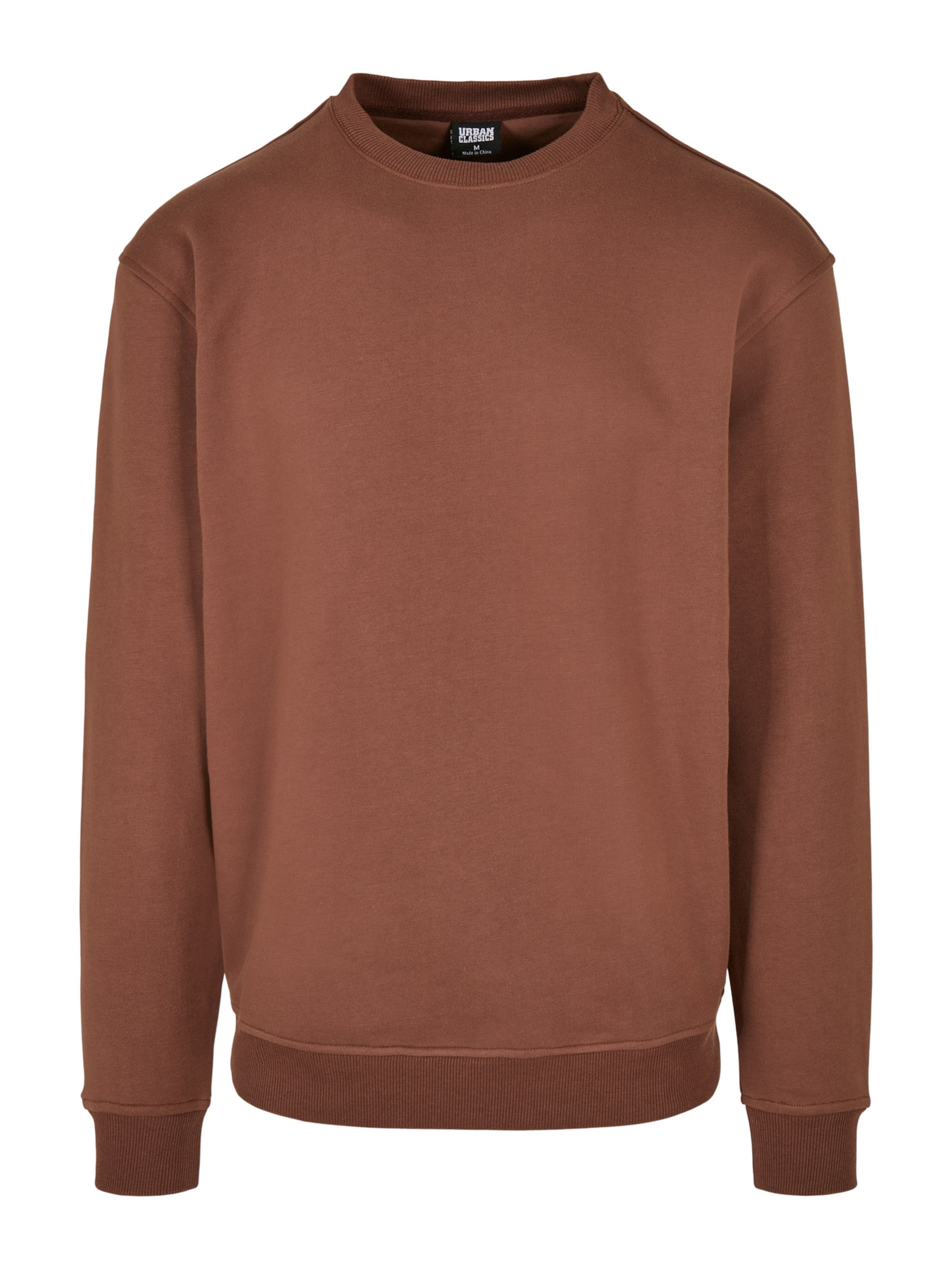 Urban Classics Μπλούζα φούτερ σε καφέ: μπροστά