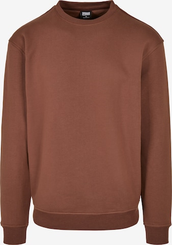 Urban Classics Sweatshirt in Brown: front