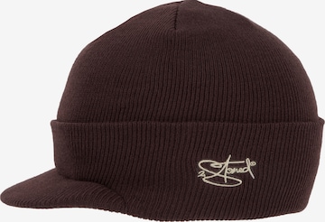 2Stoned Beanie in Brown: front
