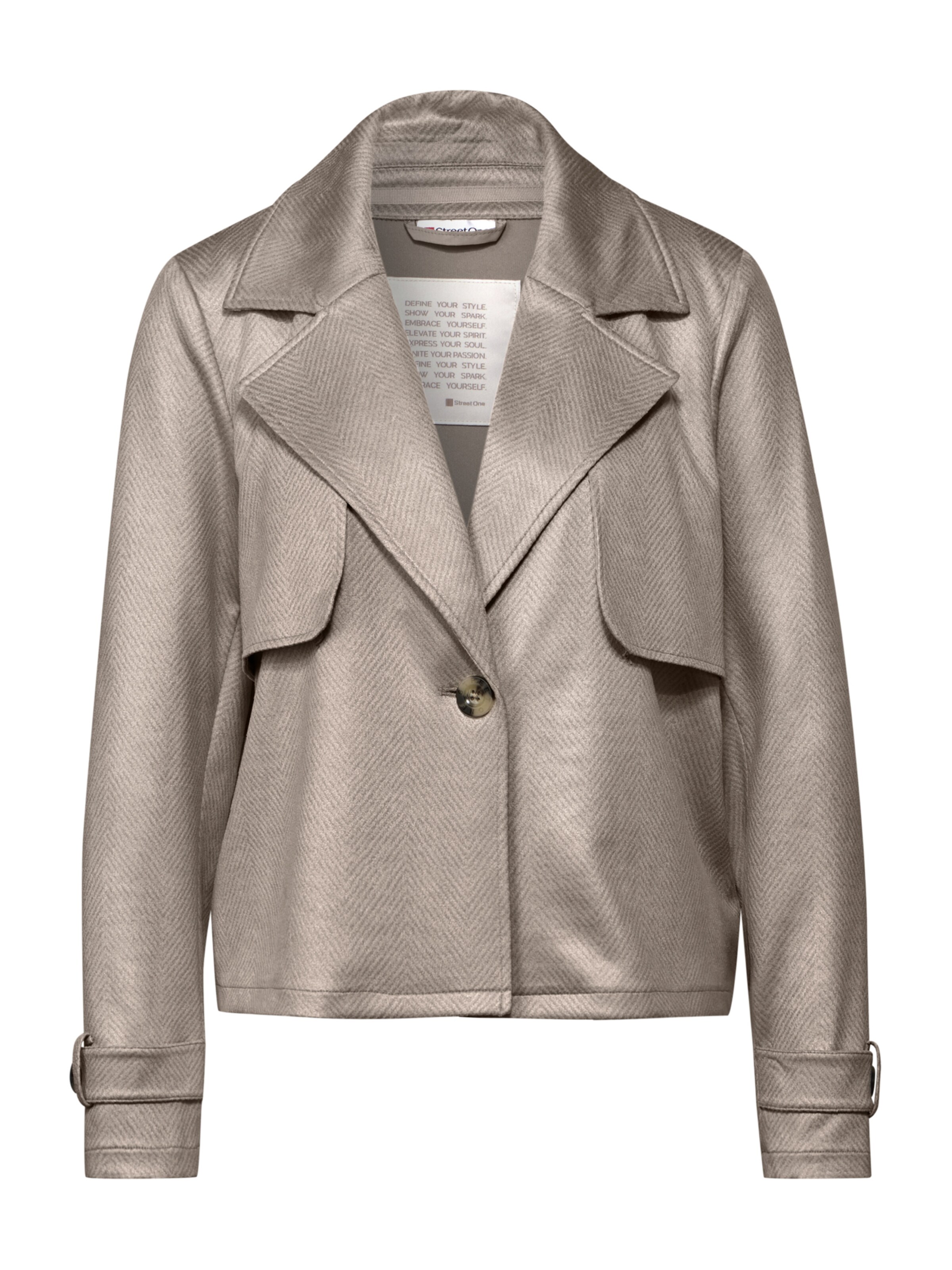 STREET ONE Kevad-sügisjope, värv beež: eest vaates