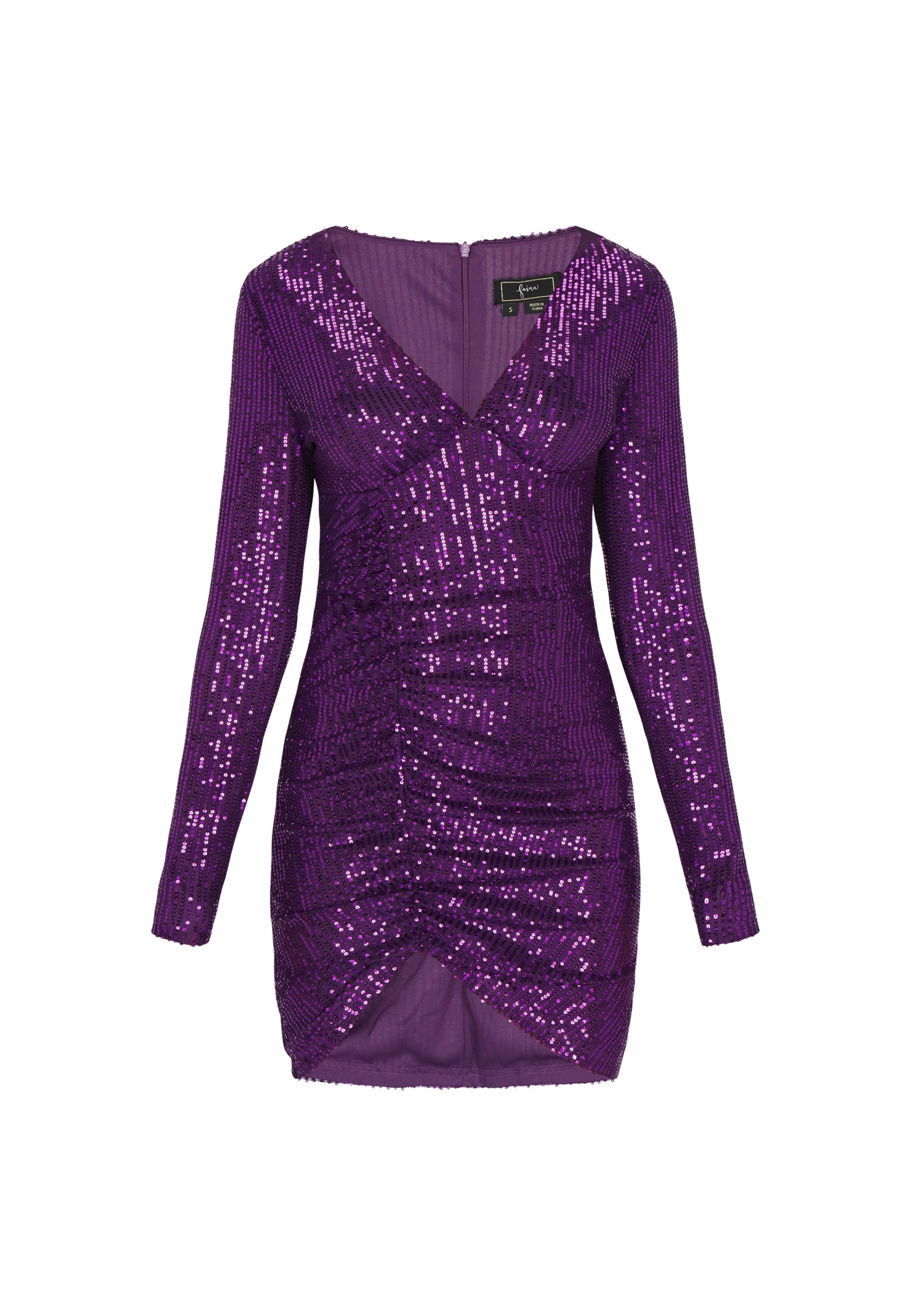 faina - Vestido de cocktail em roxo: frente