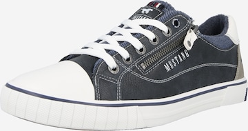 MUSTANGNiske tenisice - plava boja: prednji dio