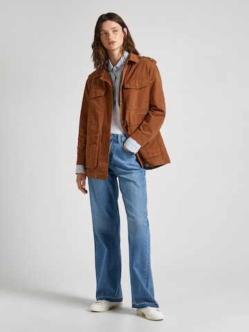Pepe Jeans Between-Season Jacket 'THERESA' in Brown