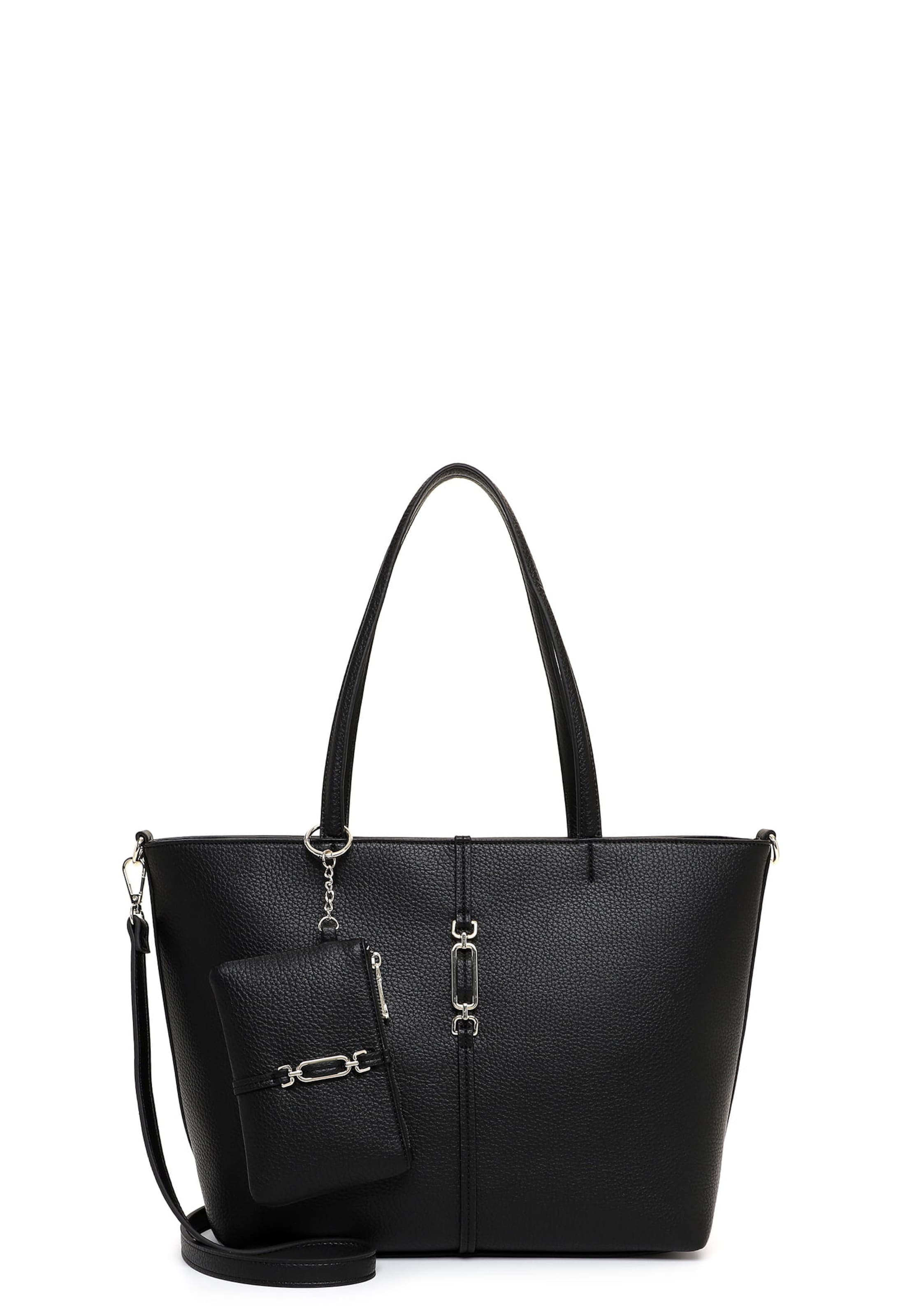 Emily & Noah Shopper 'E&N Lewe' in Schwarz: Vorderseite