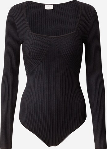 Body a maglietta di Abercrombie & Fitch in nero: frontale