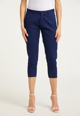 DreiMaster Maritim Slimfit Broek in Blauw: voorkant